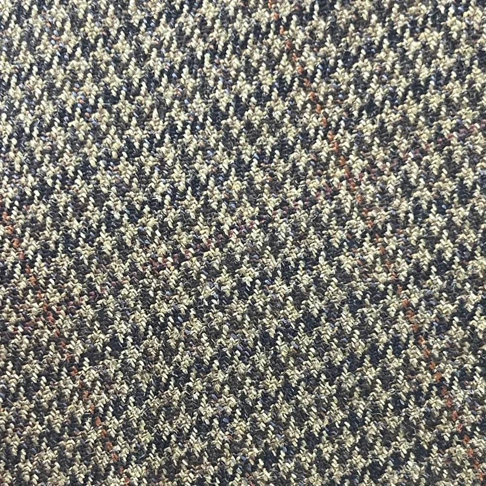 Pronto Uomo Wool Sport Coat Mens 43R‎ Brown Houndstooth Blazer Jacket Academia